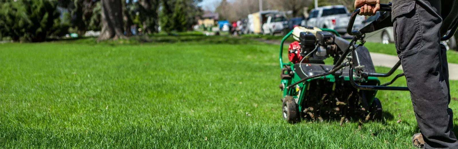 aerating a yard